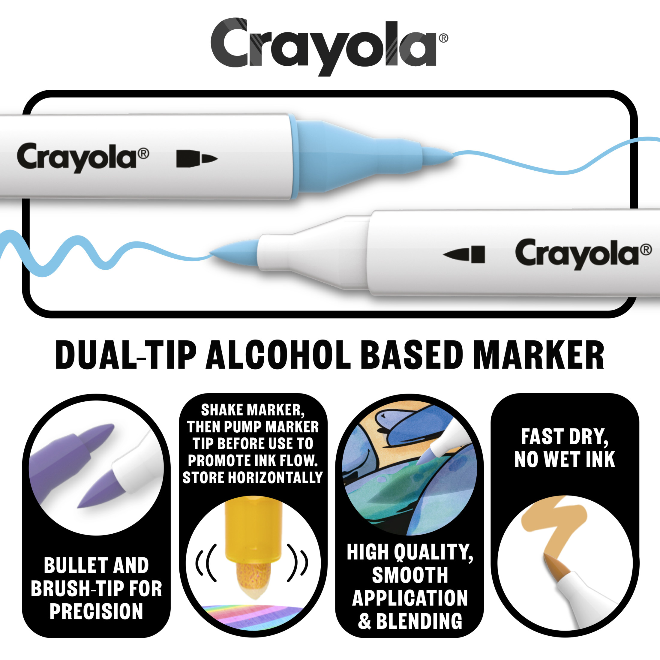 Crayola Color Collections Dual-Tip Markers Sand & Sea photo 3
