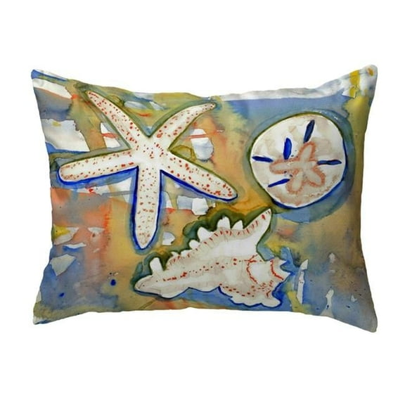 Betsy Drake KS603 11 x 14 in. Beach Treasures Small No-Cord Pillow