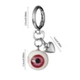 thumbnail image 3 of ChicYu Halloween Eyeball Keychains Suitable for Halloween Themed Accessories Attaches to Keys Bags Features Eyeball Design, 3 of 5