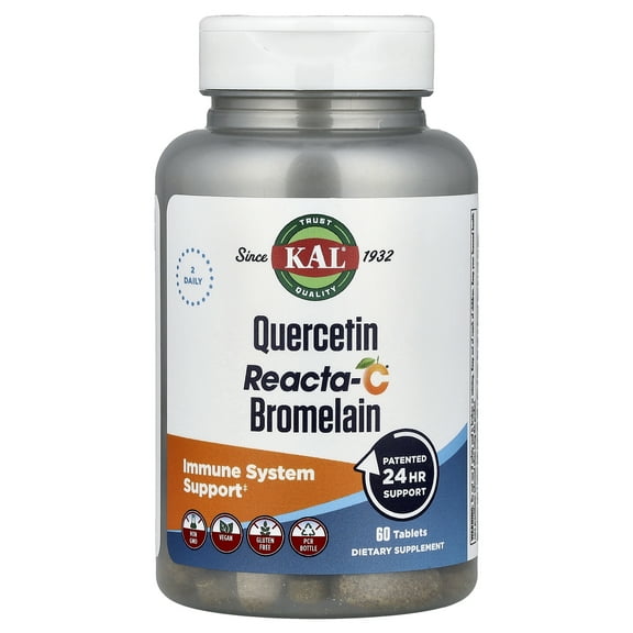 KAL Quercetin Reacta-C® Bromelain, 60 Tablets