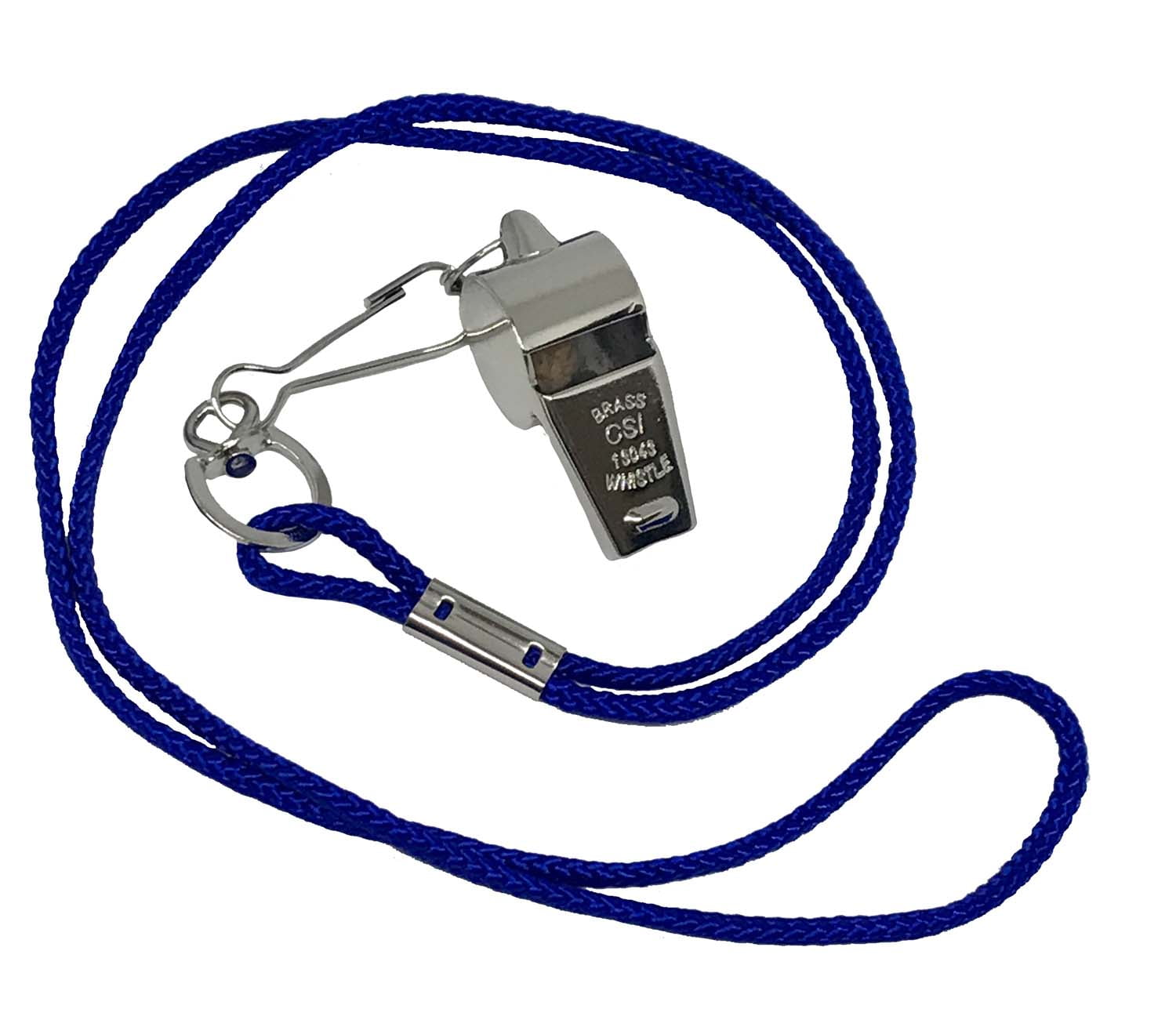 CSI Cannon Sports Metal Whistle with Lanyard Red 