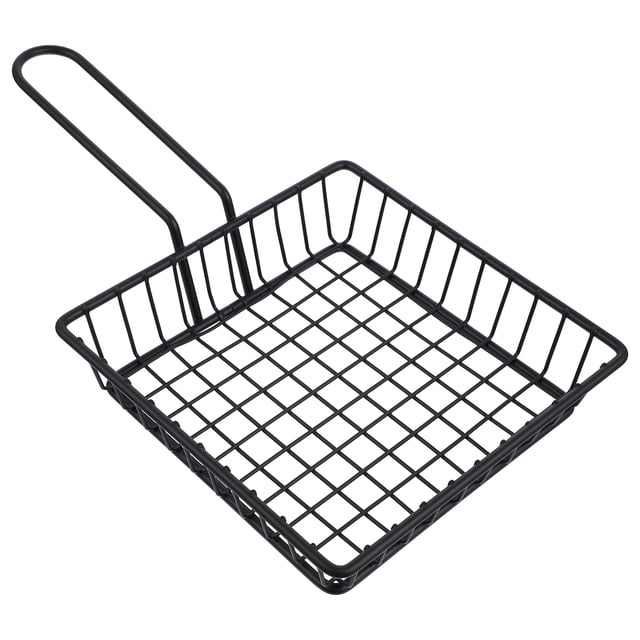 Papelera francesa Almacenamiento Canasta Soporte de refrigerio Frito Alimentos Sirviendo Cesta con asa