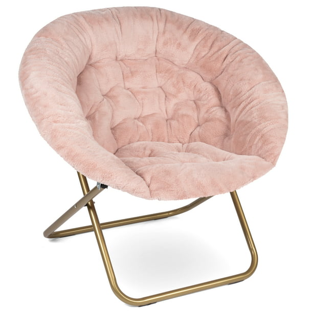 Milliard Cozy Chair / Faux Fur Saucer Chair for Bedroom