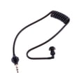 thumbnail image 1 of Auriculares en espiral de 3,5 mm de escucha única Auriculares con función mono Auriculares estéreo en la oreja solo para escuchar Jumpingount TX0625-00, 1 of 2