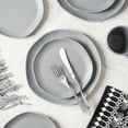 thumbnail image 3 of Stone Lain Abigail Stoneware Dish Set, 32-Piece Dishes for 8, Gray Basket Weave, 3 of 6