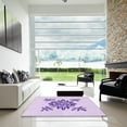 thumbnail image 7 of Ahgly Company Machine Washable Indoor Round Transitional Purple Area Rugs, 3' Round, 7 of 7
