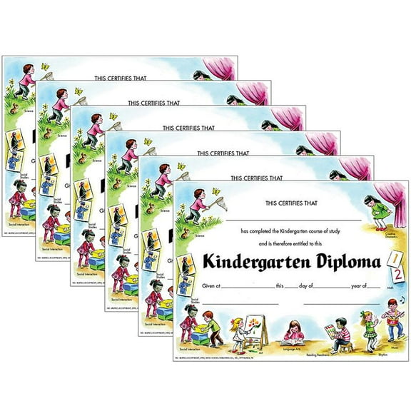 Hayes Publishing Kindergarten Diploma, 30 Per Pack, 6 Packs
