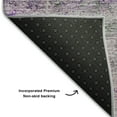 thumbnail image 3 of Addison Rugs Mayfield Washable Traditional Oriental Purple Rectangle Rug, 10' x 14', 3 of 6