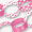 Hot Pink Decorative Dots, variant on Unique Industries Yellow Polka Dot Paper Chain Garland (5ft)