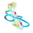 thumbnail image 3 of Little Dinosaur Climb Stairs luces intermitentes Chasing Playset Durable Fácil de instalar Dinosaur Tracks Slide Toy para niños niñas niños 9 dinosaurio Sunnimix Juguetes de pista deslizante, 3 of 8
