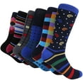 Marino Mens Dress Socks Fun Colorful Socks for Men Cotton Funky