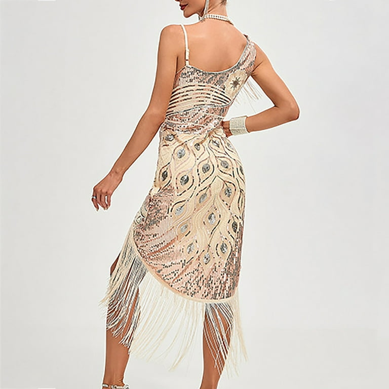 Aboser 1920s Flapper Dress for Women Sequin Beaded Cocktail Dresses Elegant Fringe Party Dress Slit Sleeveless Dresses Vintage Sparkly Prom Dress - Walmart.com Aboser 1920s Flapper Dress for Women Sequin Beaded Cocktail Dresses Elegant Fringe Party Dress Slit Sleeveless Dresses Vintage Sparkly Prom Dress - Walmart.com