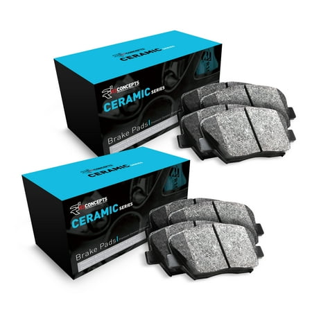 For 2007 Toyota FJ Cruiser Front and Rear R1 Ceramic Series Brake (Best Brake Pads For Fj Cruiser)