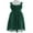 A Green, variant on iiniim Kids Girls Chiffon Sleeveless Pleated Chiffon Dress Princess Birthday Party Formal 4-16