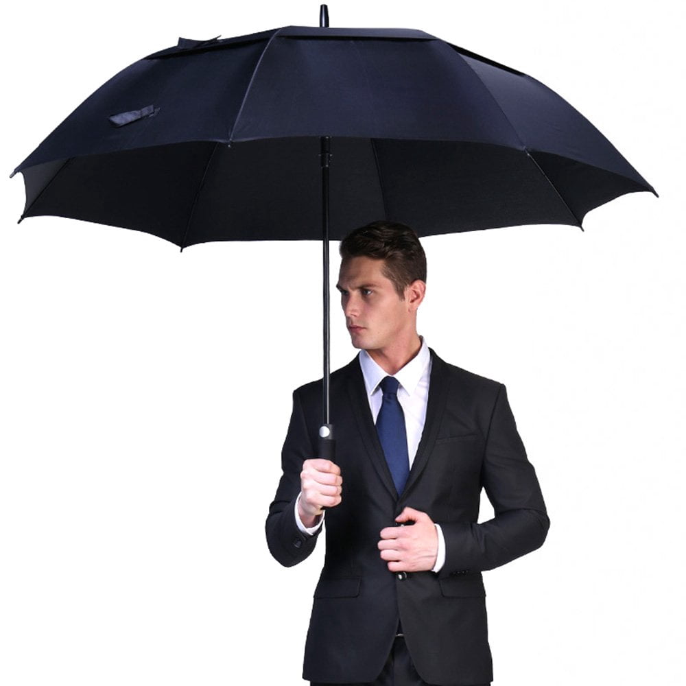G4Free 2 Pack Golf Umbrella 54/62/68 Inch Extra Large Windproof Double Canopy Vented Automatic Open Oversize Waterproof Stick Umbrellas