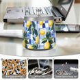 thumbnail image 6 of Yayeee Ashtray with Lid for Cigarette Smokeless Stainless Steel Home Ash Holder, Cartoon Lemon Leaves, 6 of 7