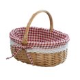 thumbnail image 1 of Cateissary Cesta de almacenamiento de tejido de ratán, cestas portátiles, organizador de artículos diversos vegetales a la moda, suministro para Camping, Cocina y Comedor Rojo Cateissary HA071431-03, 1 of 1