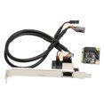 thumbnail image 2 of Mini PCI E Gigabit Ethernet Card 1000Mbps Gold Pin Efficient Heat Dissipation RJ45 LAN NIC Card Mini PCIE NIC for PC, 2 of 14