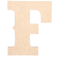 thumbnail image 1 of Krafty Supply 3" Tall Western Block - MDF Letter F | 1/4" Thick | Unfinished Wooden Letters | Craft Alphabet Initials, 1 of 6