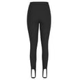 thumbnail image 6 of Kovlvoll Yoga Pants Women High Waisted Elastic Fashion Slim Fitted Knit Ribbed Yoga Leggings Stirrup Tights Trousers, 6 of 7