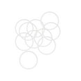 thumbnail image 4 of Uxcell 24mm OD 21mm ID 1.5mm Width Silicone Seal O-Rings White 10 Pack, 4 of 5