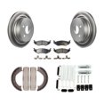 thumbnail image 1 of Transit Auto Rear Disc Coated Rotors Ceramic Pads Parking Brake Shoes and Hardware Kit for Car Dodge Ram 1500 KGT-104207, 1 of 11