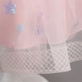 thumbnail image 6 of Toddler Girl Dress Spring Summer Print Ruffle Short Sleeve Princess Dress Ruffle Sleeveless Show Lace Tulle Party Dress Flower Girl Dress,Size 6 Years-7 Years, 6 of 9