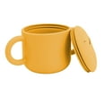 thumbnail image 2 of Vaso de aprendizaje para bebés de silicona con doble asa, fácil de limpiar, a prueba de fugas, amarillo, 2 of 14