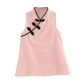 thumbnail image 2 of Toddler Kids Girls Summer Sleeveless Cheongsam Tang Suit Princess Dresses, 2 of 7