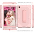 thumbnail image 4 of Kids Case for Galaxy Tab A7 Lite 8.7 2021, Slim Duty Drop Proof Shockproof Protective Cover with Stand and Pencil Holder for Samsung Galaxy Tab A7 Lite 8.7 inch T220/T225 (Pink), 4 of 7