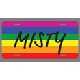 thumbnail image 1 of Misty Name Pride Flag Style License Plate Tag Vanity Novelty Metal | UV Printed Metal | 6-Inches By 12-Inches | Car Truck RV Trailer Wall Shop Man Cave | NP2134, 1 of 1