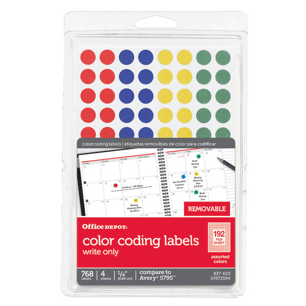 office-depot-removable-round-color-coding-labels-1-4in-diameter