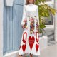thumbnail image 4 of DISEÑO DE TARJETA DE LA REINA ROJA DE CORAZONES Vestido largo elegante conjuntos de mujer vestido de fiesta vestidos de verano 2024, 4 of 5