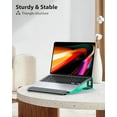 thumbnail image 6 of Laptop Stand for Desk with Wrist Support, Aluminum Computer Stand for Laptop,Ventilated Ergonomic Holder Mount Riser for MacBook Air/HP/Dell/Acer/Lenovo 10-17.3'' (Black), 6 of 6