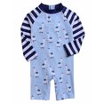 thumbnail image 6 of ATAIKU 0-4T Baby Boys Alpaca One Piece Swimsuit Rash Guard Suits Toddler Long Sleeve Swimwear Kids UPF 50+ Zipper Bathing Suit, 6 of 7