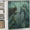thumbnail image 6 of Blue Ocean Underwater World Sea View Coral Reef Art Home Decoration Bathroom Shower Curtain Multiple Sizes with Hooks, 6 of 7