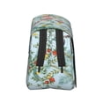 thumbnail image 3 of Kdxio Chinoiserie Floral Palm Tree for Double Compartment Pen Case Oxford Organizer with Zipper Pockets for Students Artists, 3 of 7