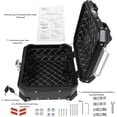 thumbnail image 3 of LABLT 22L-T Black Motorcycle Tail Box Top Case, Aluminum Alloy Motorcycle Top Case Tail Box with Wide Space & Cool Appearance Motorcycle Trunk Tour Tail Box Secure & Durable, 3 of 6