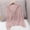Pink, variant on Josdec Women Button Front Knit Hooded Cardigan, Long Sleeve Soft Lightweight Solid Casual Layering Pullover Knit Tops One Size