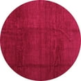 thumbnail image 1 of Ahgly Company Indoor Round Abstract Pink Contemporary Area Rugs, 6' Round, 1 of 4