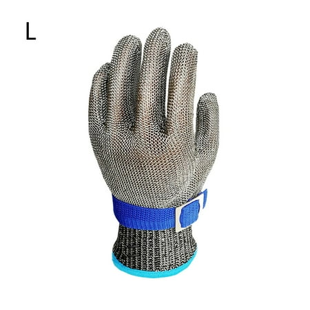 

Safety Cut Proof Stab Resistant Glove Steel Wire Metal Mesh Butcher Gloves