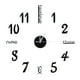 thumbnail image 1 of Etiqueta de la pared pegatinas de reloj digital Reloj de pared DIY 3D Reloj de pared decorativo para el hogar negro, 1 of 8