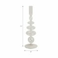 thumbnail image 4 of Glass Taper Candle Holder - Clear Candlestick with Modern Decorative Design - Elegant Home, Office, and Bedroom Decor - 11" Clear, 4 of 10