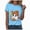 Sky Blue, variant on TOWED22 Women Cute Bow Ghost Halloween Shirt Funny Halloween Costume Tshirts Short Sleeve Spooky Graphic Tee Tops(Dark Green,3XL)