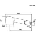 thumbnail image 2 of Kitchen Faucet Sprayer 2 Jets Shower Head Replacement Sprayer For Kitchen Mixer, Chrome, 2 of 5