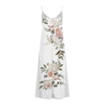 thumbnail image 4 of Generic Women's Summer Maxi Dress Casual V-Neck Sleeveless Bohemian Spaghetti Strap Floral Long Maxi Dress, 4 of 4