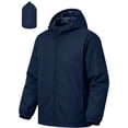 thumbnail image 5 of Miqool Pack Windbreaker for Men Lightweight Water Repellent Zip Up Hooded Jacket with Pockets for Running Hiking Cycling Travel, 5 of 9