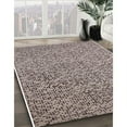 thumbnail image 3 of Ahgly Company Machine Washable Indoor Square Industrial Modern Silver Pink Area Rugs, 3' Square, 3 of 7