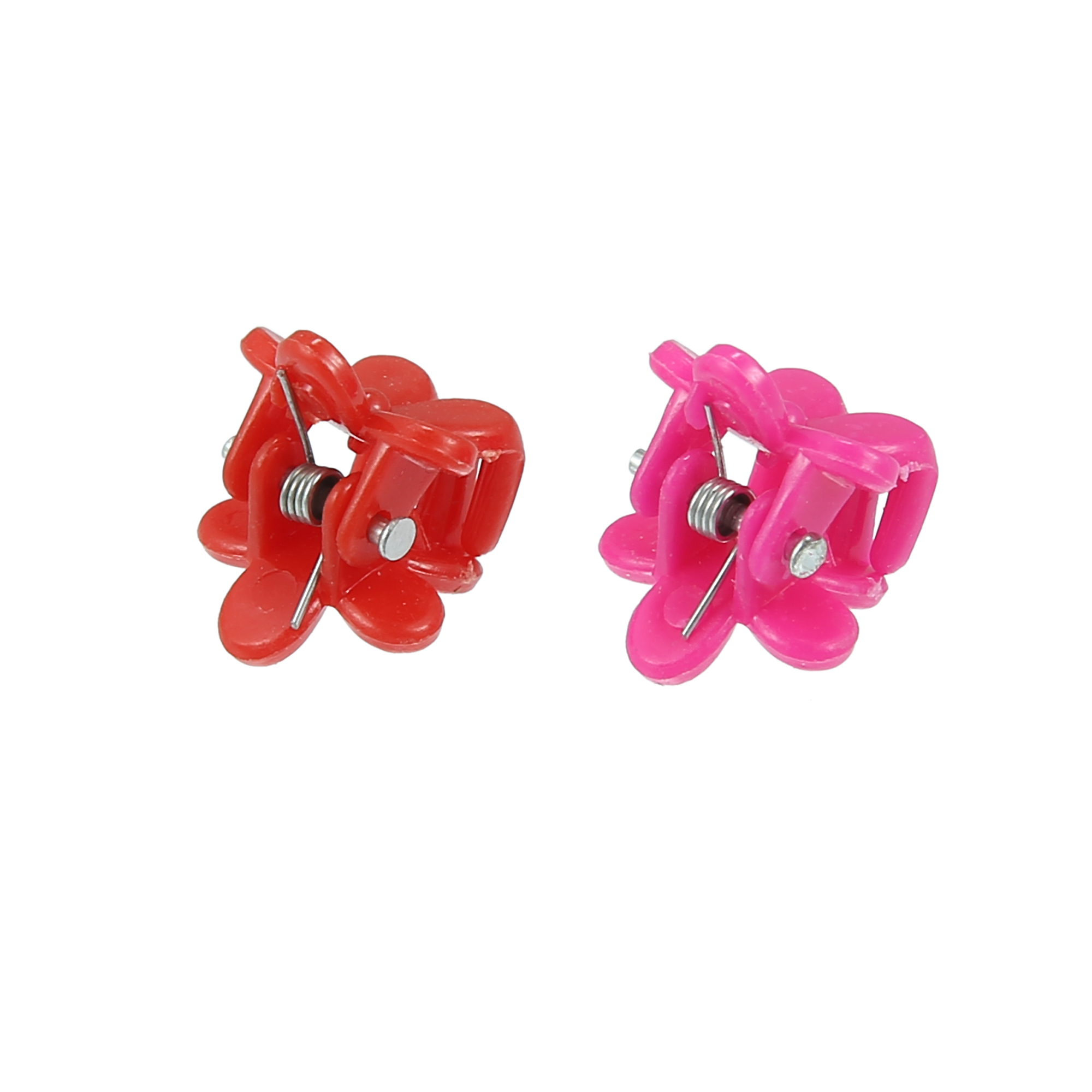 Unique Bargains 100pcs Mini Claw Clips Hair Clips for Girls Flower Pattern Barrette Baby Hair Accessories
