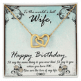 thumbnail image 2 of To My Wife When You Turn 100 Birthday Message Inseparable Necklace, 2 of 20